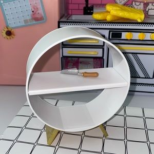 Dollhouse Shelf from Miniverse Packaging New cute modern living room white gold